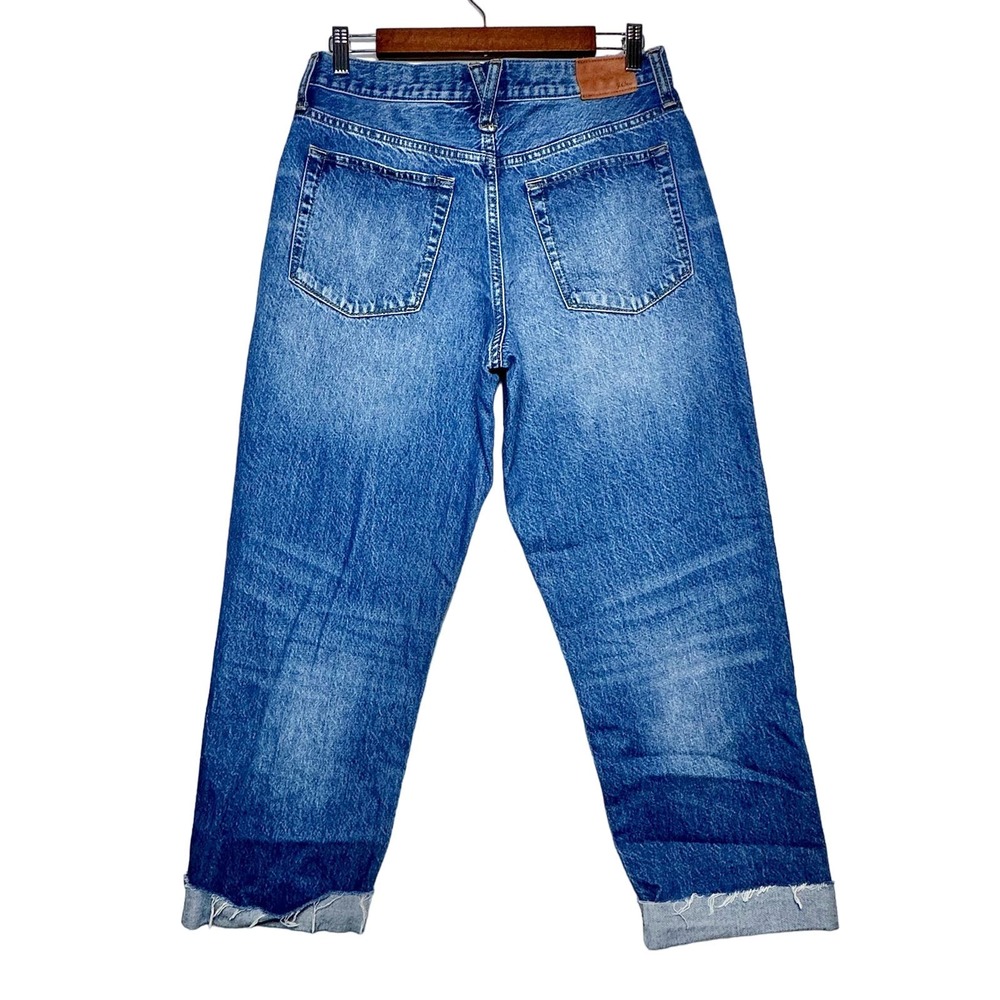 J. Crew | Women | Slouchy Raw Cuffed Hem Boyfriend Jeans | Size 28 - Picture 3 of 16